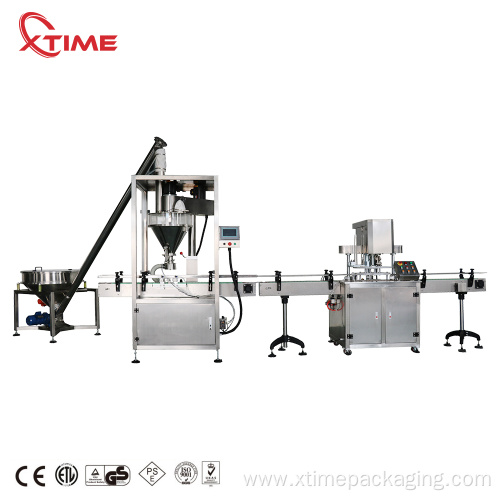 Multihead Weigher Milk powder cans jar packaging machine